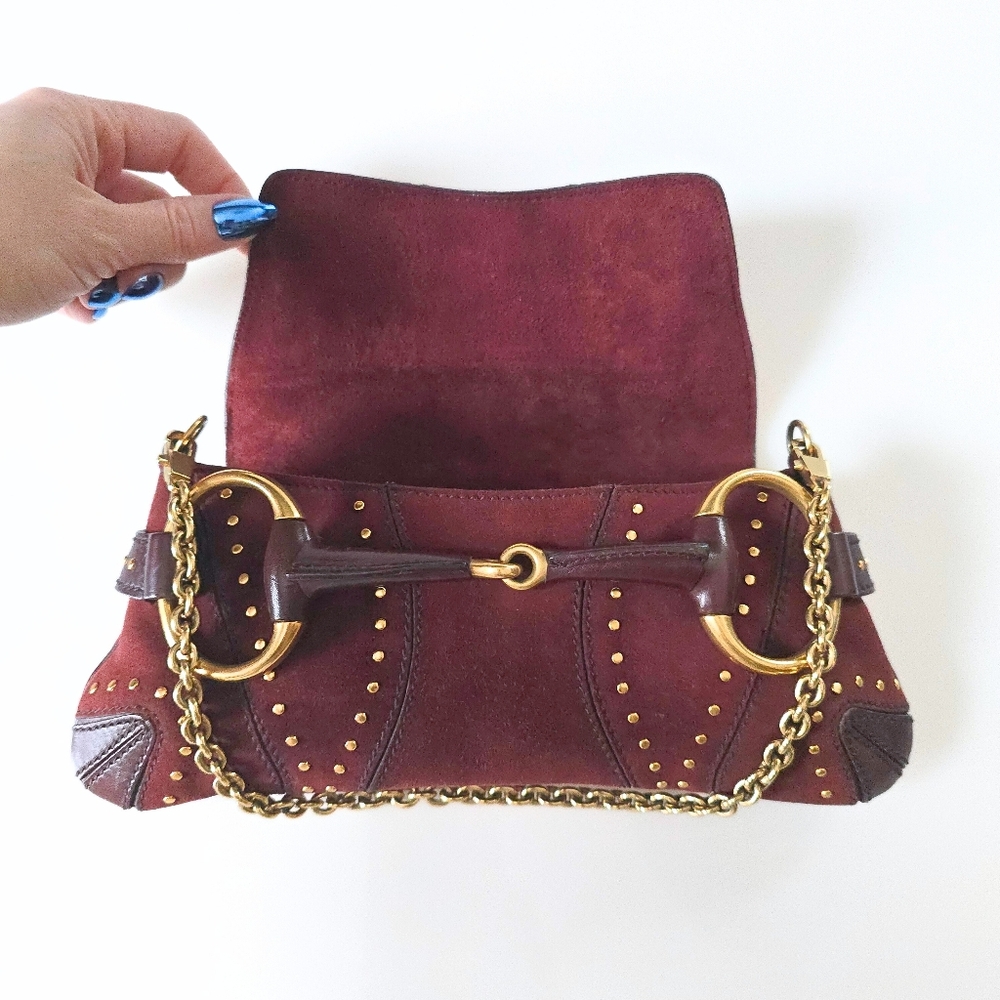 Gucci Horsebit Tom Ford Era Suede Studded - Picture 12 of 16